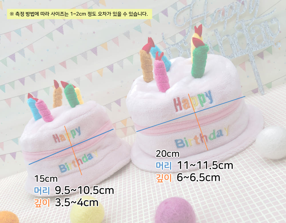 15cm・20cmぬい用 バースデー帽子|推しぬい小物