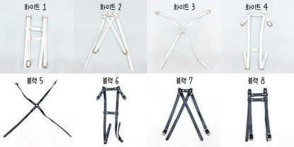 20cm 인형용 가죽 하네스 | 최애 인형 소품
