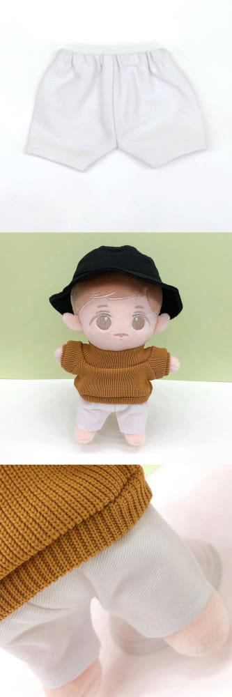 20cm Plushie Clothes: Elastic Waist Long Pants | Oshi-nui Clothes