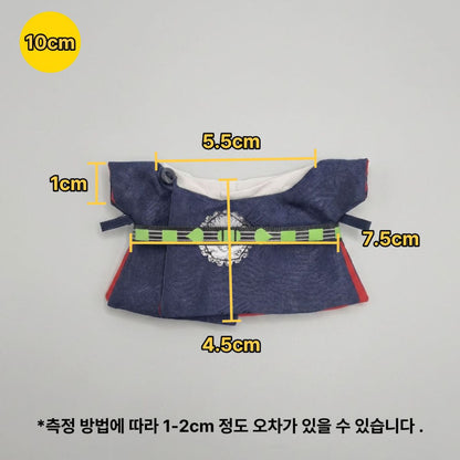 10cm·15cm·20cm 인형 옷 세자 한복 코디 세트｜최애 인형 옷