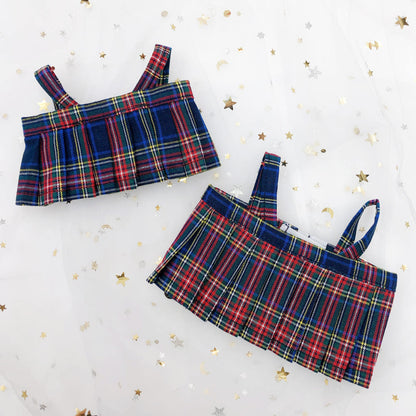 15cm・20cmぬい服 タータンチェックスカート｜推しぬい服