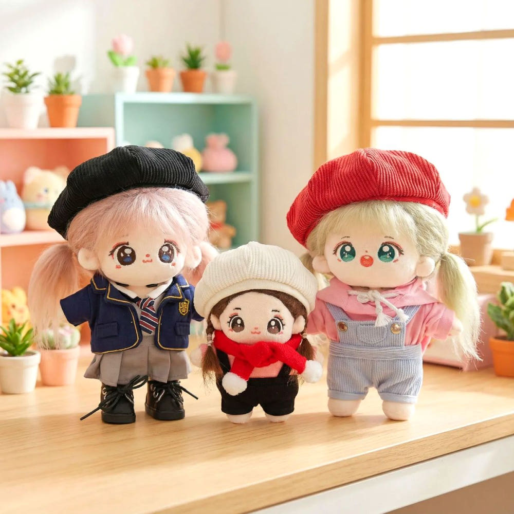 10cm・15cm・20cmぬい用 コーデュロイベレー帽