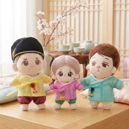 10cm, 15cm, and 20cm plush doll clothing: Men's Hanbok outfit set