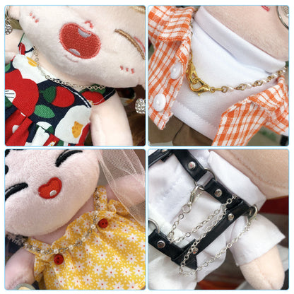 10cm・15cm・20cmぬい用 パール・ブラックメガネチェーン｜推しぬい小物