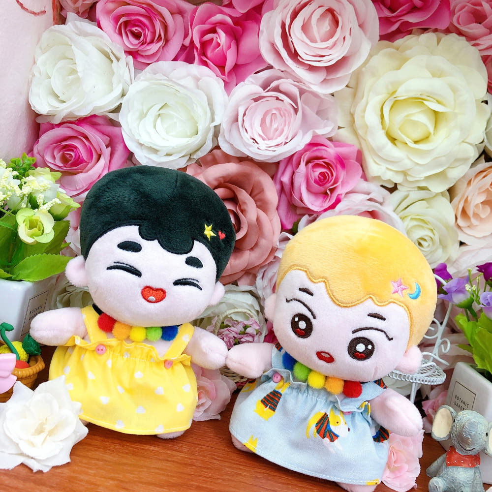15cm·20cm 인형용 폼폼 목걸이 | 최애 인형 소품