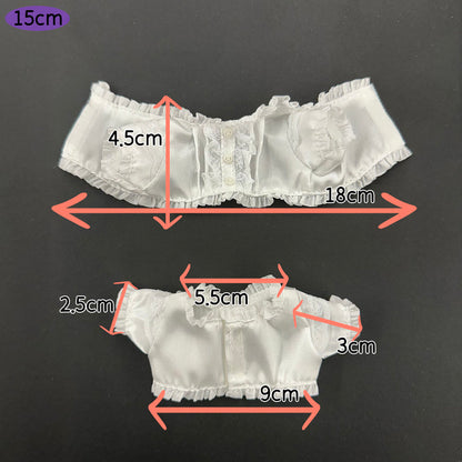 10cm・15cm・20cmぬい服 レースシャツ