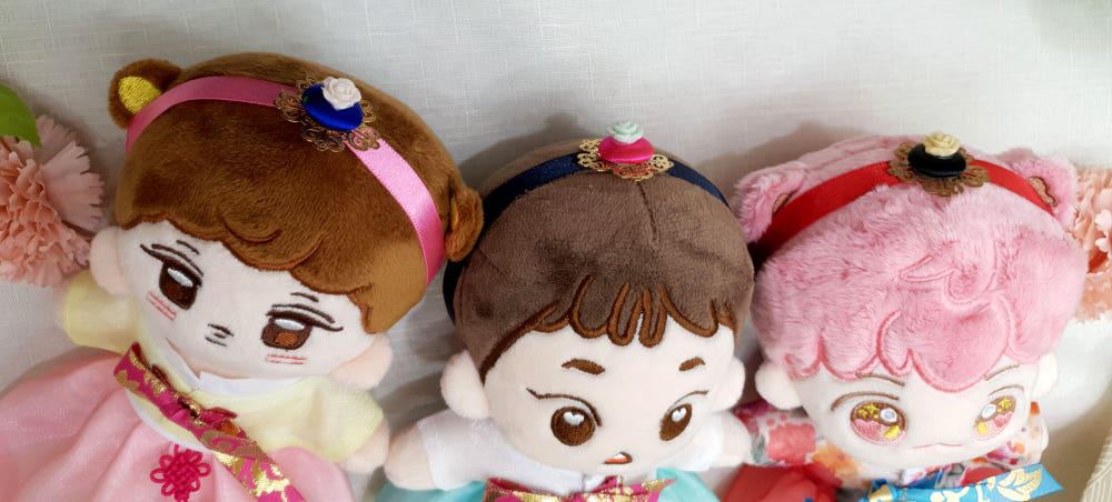 15cm・20cm 인형용 한복 헤어 액세서리｜최애 인형 소품
