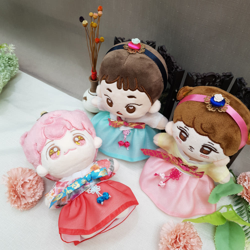 15cm・20cm 인형용 한복 헤어 액세서리｜최애 인형 소품