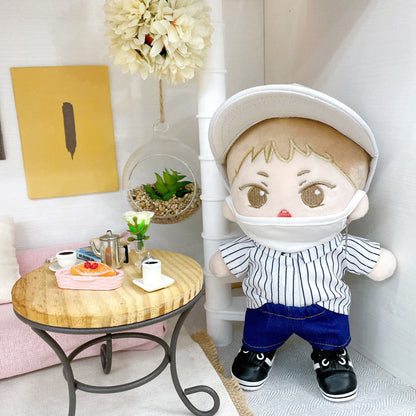 20cm Plushie Outfit: Striped Shirt | Oshi Plushie Outfit