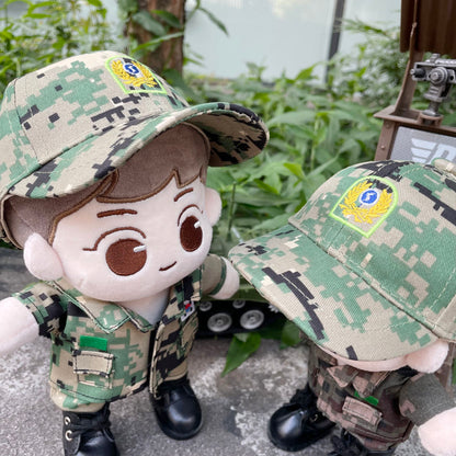 15cm·20cm 인형용 전역 기념 모자｜최애 인형 소품