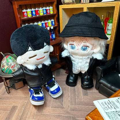 10cmぬい服 レザージャケット