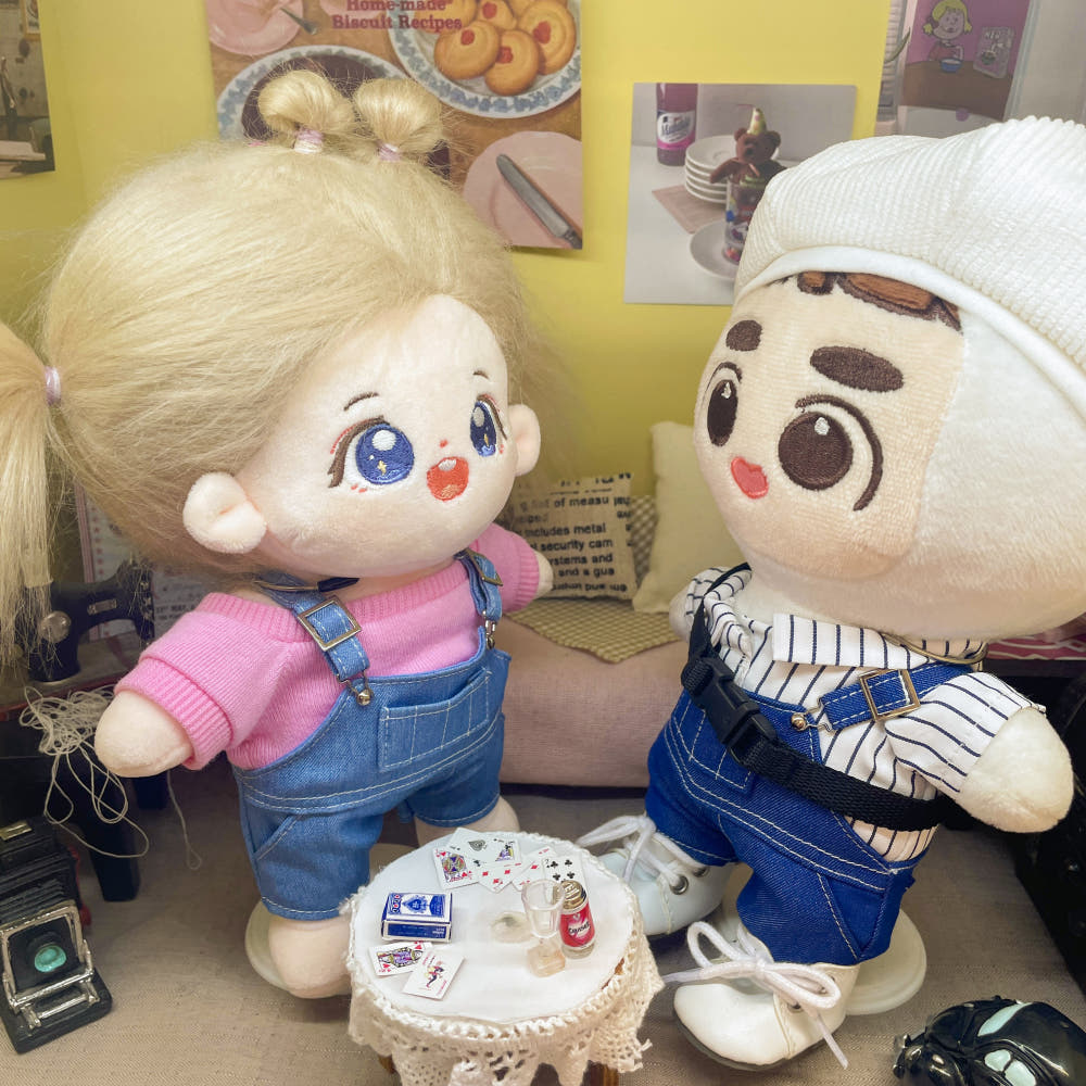 10cm·15cm·20cm 인형 옷 멜빵바지｜최애 인형 옷 입히기