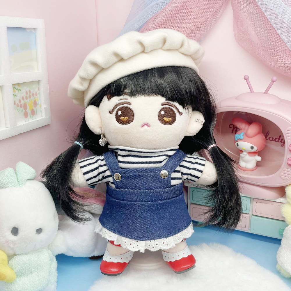 15cm・20cmぬい服 デニムサロペットスカート｜推しぬい服