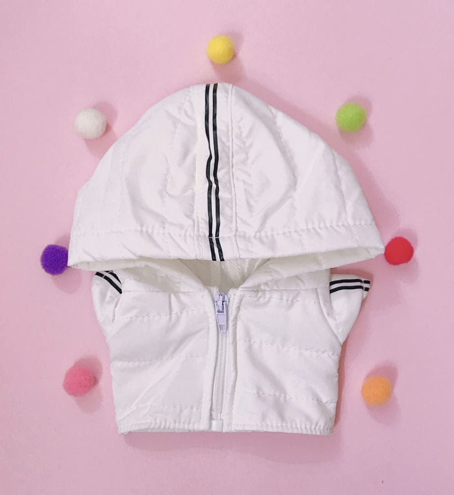 15cm・20cmぬい服 ボーダーダウンジャケット｜推しぬい服