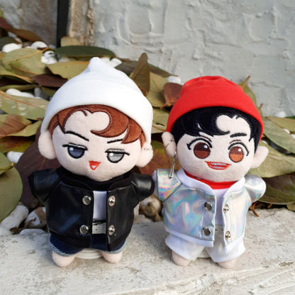 15cm Plushie Leather Jacket | Oshi Plushie Outfit