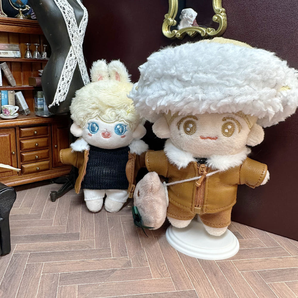 10cmぬい服 レザージャケット