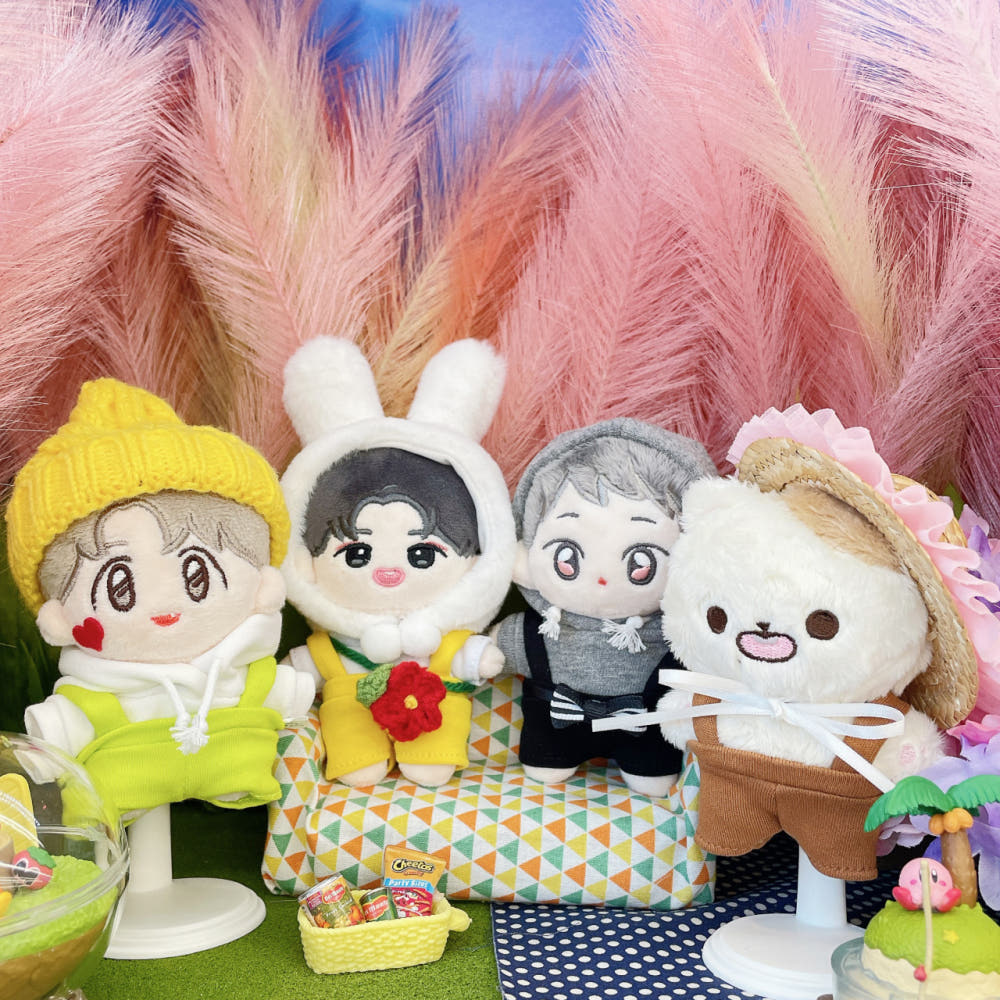 10cm plushie overalls