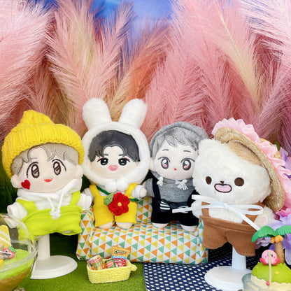 10cm plushie overalls