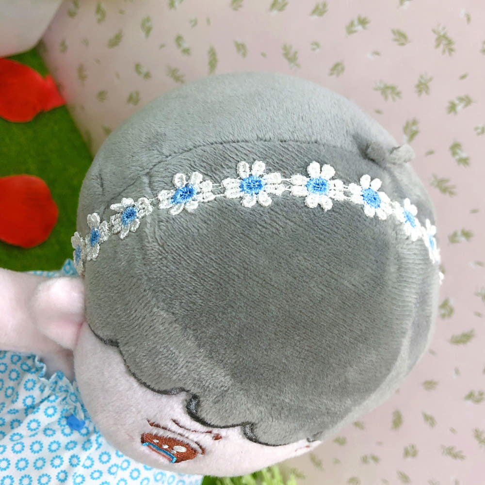20cmぬい用 花刺繍ヘアバンド｜推しぬい小物