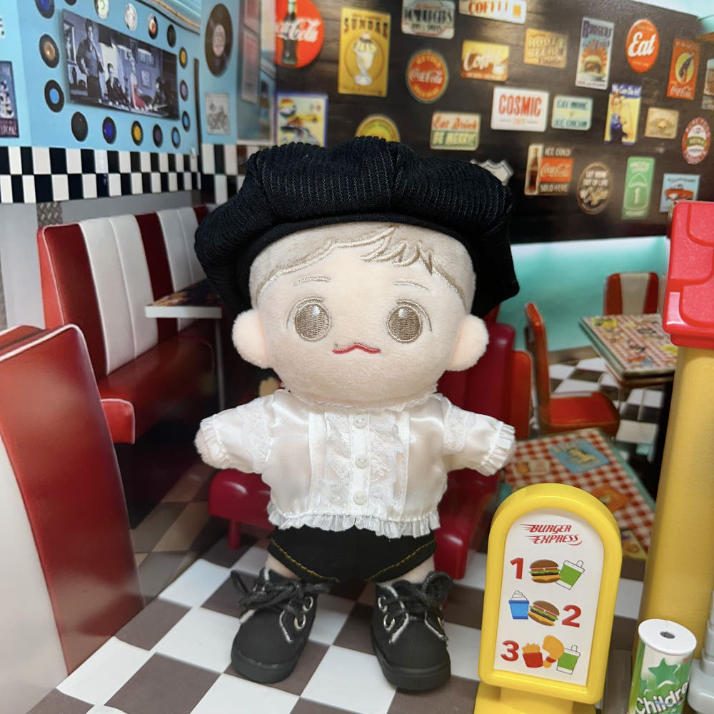 10cm・15cm・20cmぬい服 レースシャツ