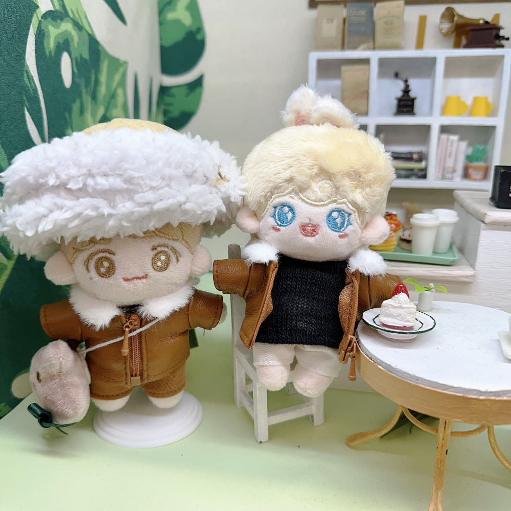 10cmぬい服 レザージャケット