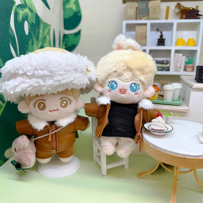 10cmぬい服 レザージャケット