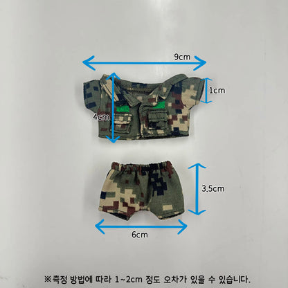 10cmぬい服 ミリタリーコーデセット｜推しぬい着せ替え