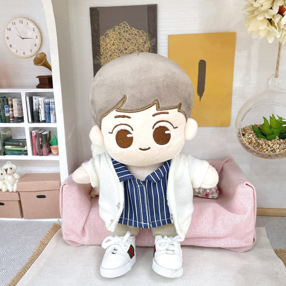 20cm Plushie Outfit: Striped Shirt | Oshi Plushie Outfit