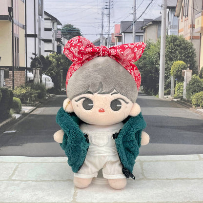 15cm & 20cm Plushie Clothes: Fleece Zip-Up Hoodie | Oshi Plushie Apparel