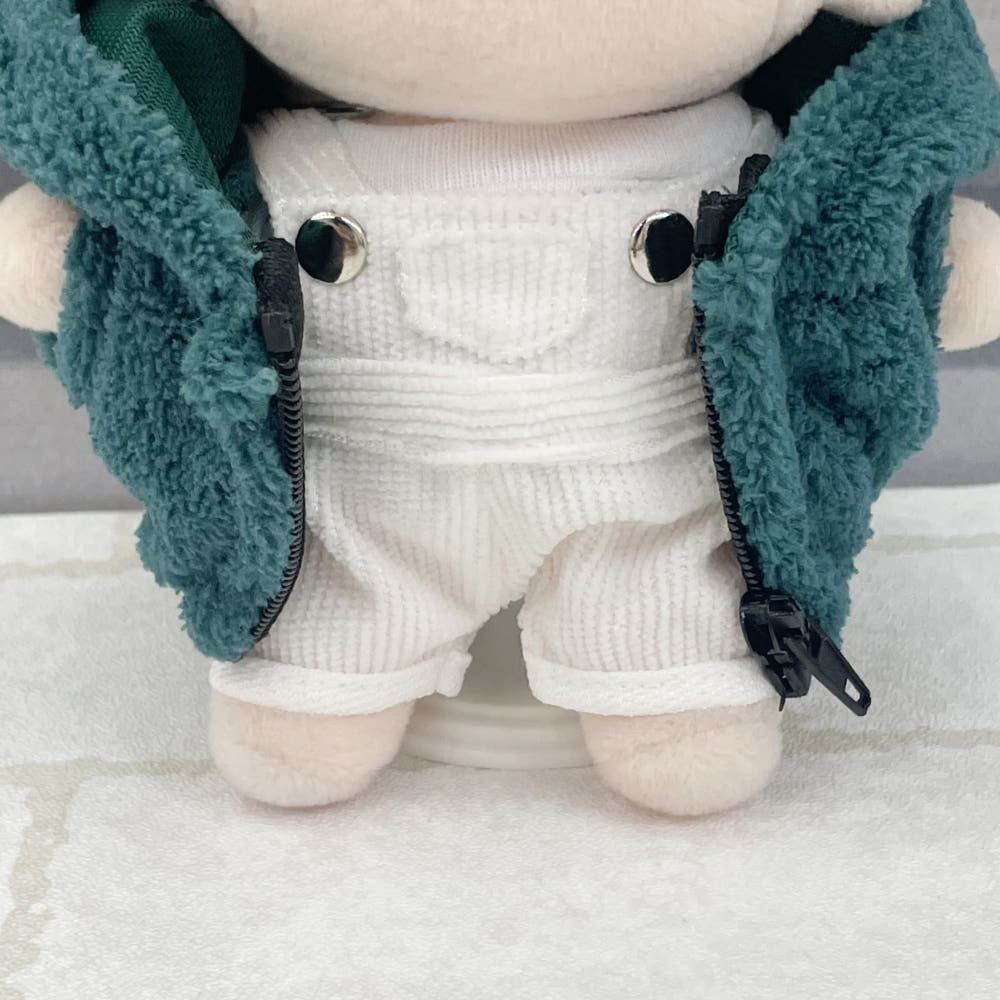 15cm & 20cm Plushie Clothes: Fleece Zip-Up Hoodie | Oshi Plushie Apparel