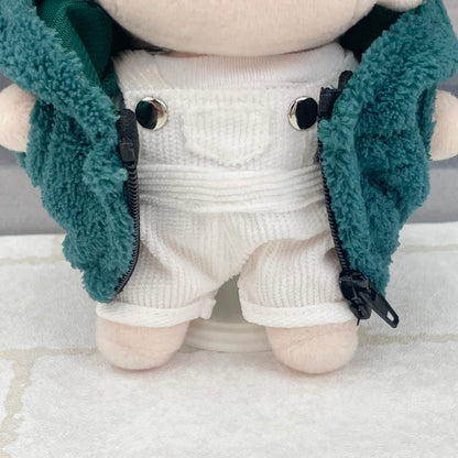15cm & 20cm Plushie Clothes: Fleece Zip-Up Hoodie | Oshi Plushie Apparel