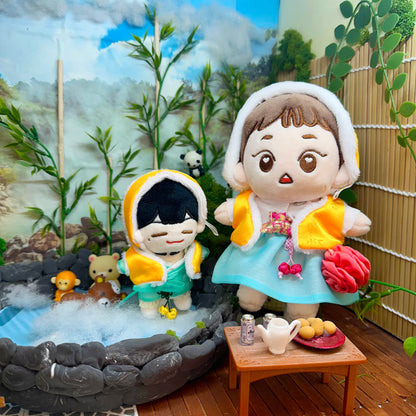 10cm/15cm/20cm Plushie Outfit: Korean Traditional Winter Wear Set