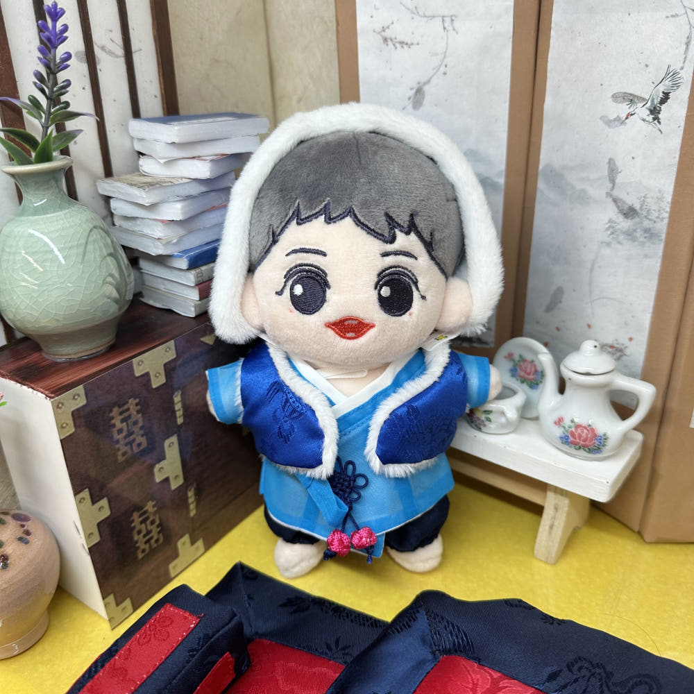 10cm/15cm/20cm Plushie Outfit: Korean Traditional Winter Wear Set