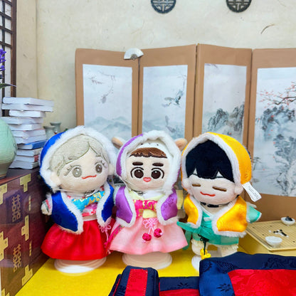 10cm/15cm/20cm Plushie Outfit: Korean Traditional Winter Wear Set