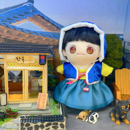 10cm/15cm/20cm Plushie Outfit: Korean Traditional Winter Wear Set