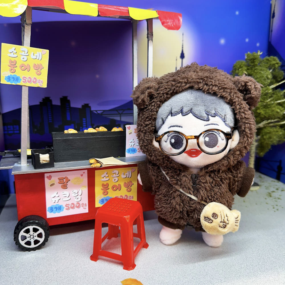 10cm·15cm·20cm 인형용 붕어빵 가방｜최애 인형 소품