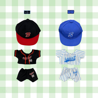 10cm・15cm・20cmぬい服 ベースボールコーデセット｜推しぬい着せ替え