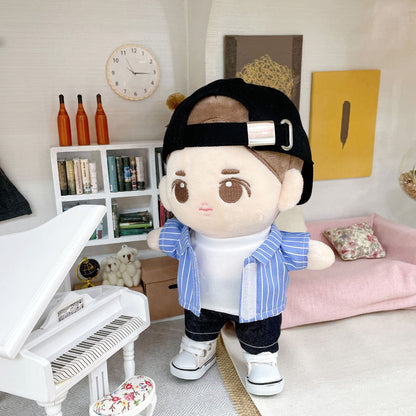 20cm Plushie Outfit: Striped Shirt | Oshi Plushie Outfit