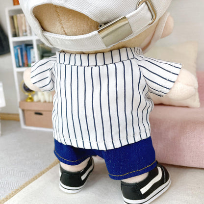 20cm Plushie Outfit: Striped Shirt | Oshi Plushie Outfit
