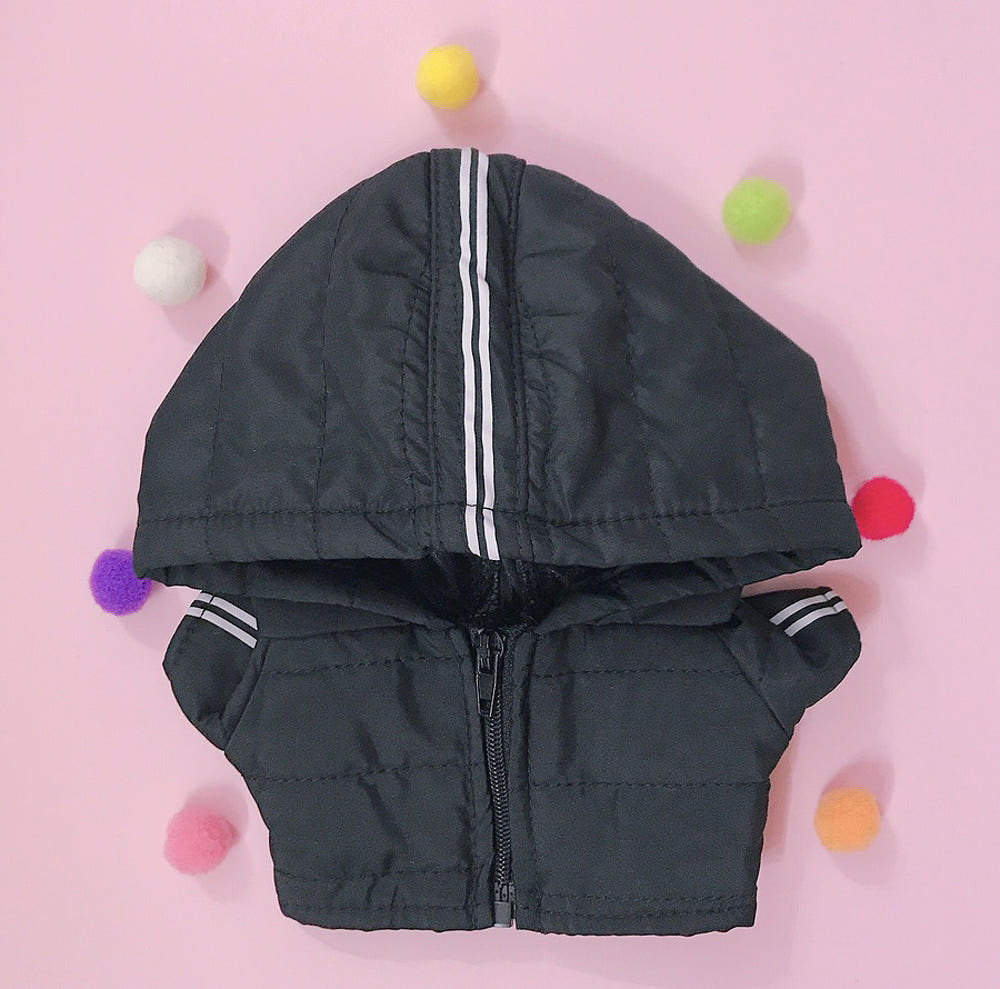 15cm・20cmぬい服 ボーダーダウンジャケット｜推しぬい服