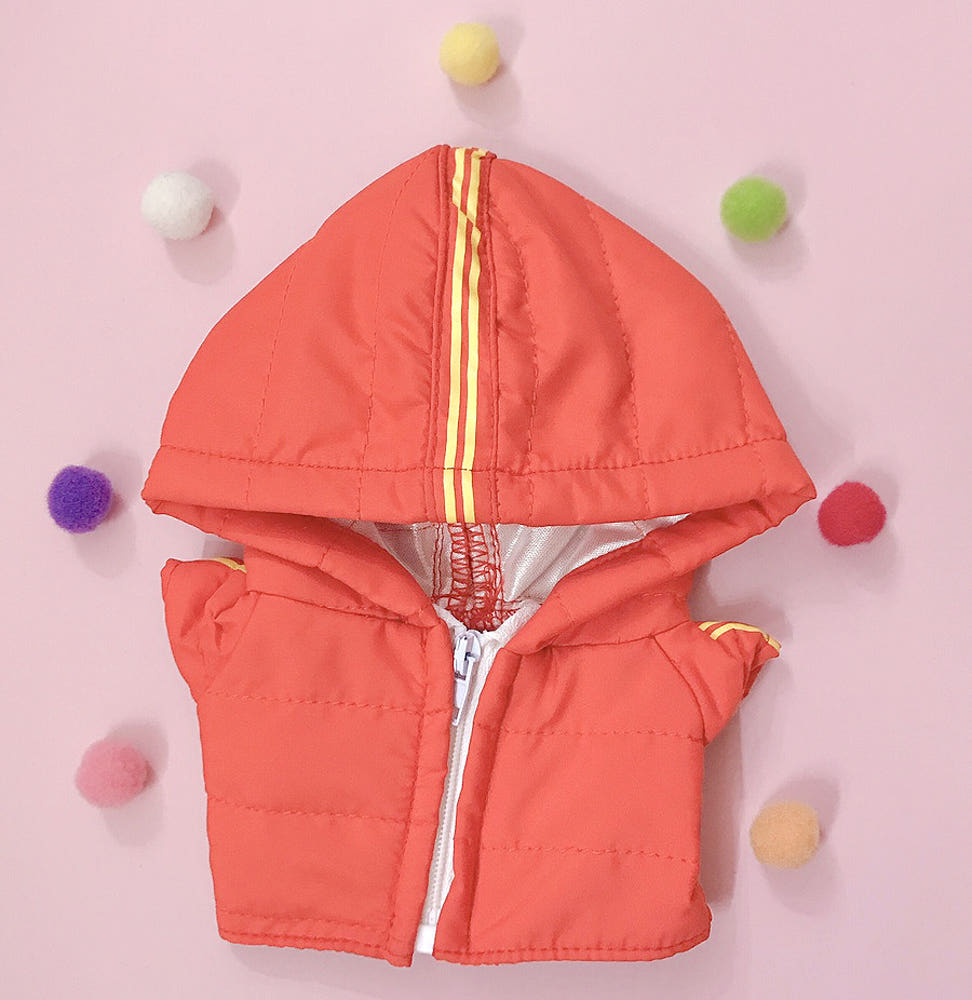 15cm・20cmぬい服 ボーダーダウンジャケット｜推しぬい服