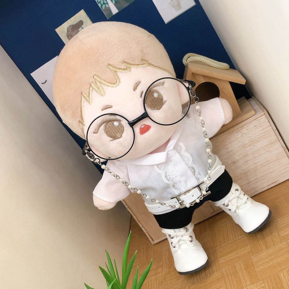10cm・15cm・20cmぬい用 パール・ブラックメガネチェーン｜推しぬい小物