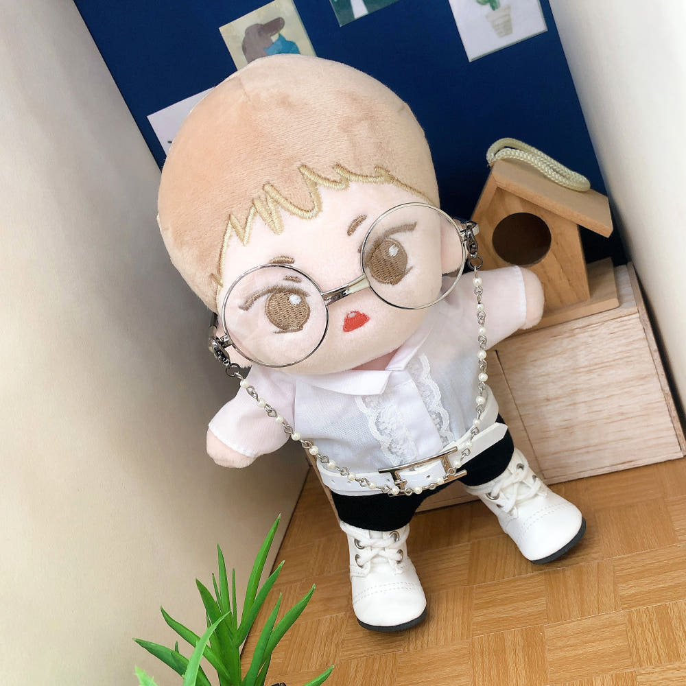 10cm・15cm・20cmぬい用 パール・ブラックメガネチェーン｜推しぬい小物