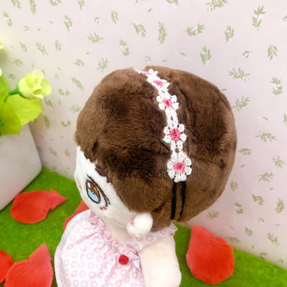 20cmぬい用 花刺繍ヘアバンド｜推しぬい小物