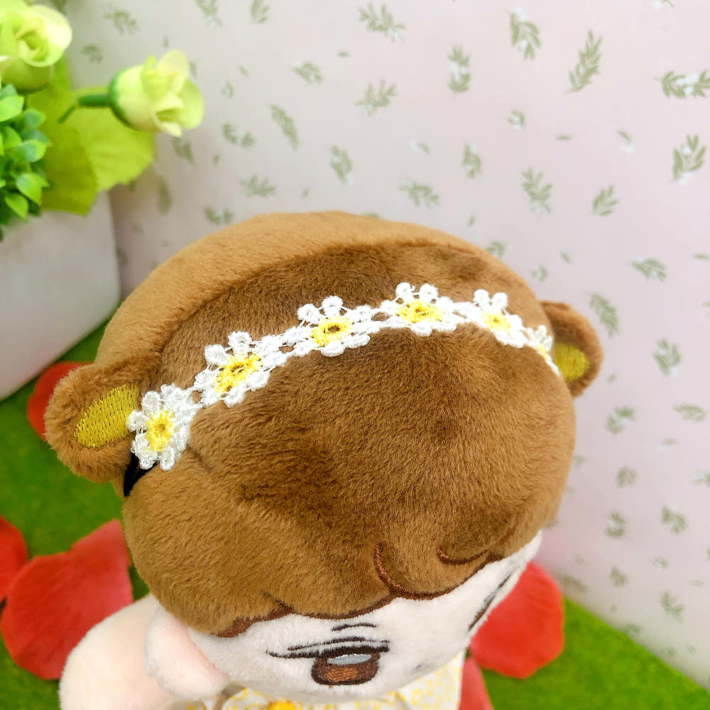 20cmぬい用 花刺繍ヘアバンド｜推しぬい小物
