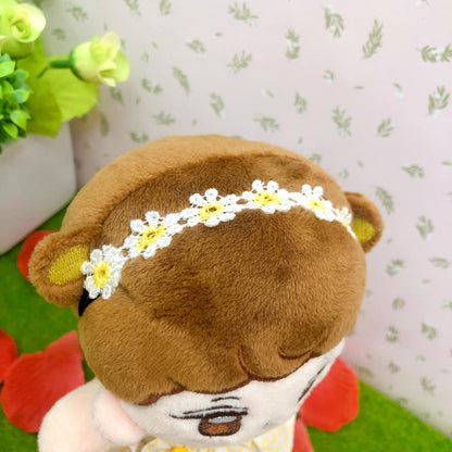 20cmぬい用 花刺繍ヘアバンド｜推しぬい小物