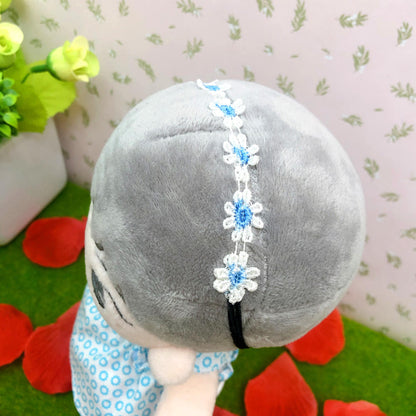 20cmぬい用 花刺繍ヘアバンド｜推しぬい小物
