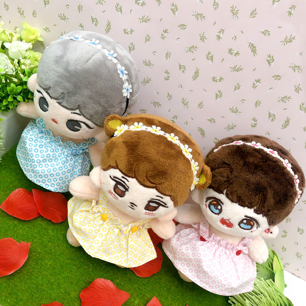 20cmぬい用 花刺繍ヘアバンド｜推しぬい小物