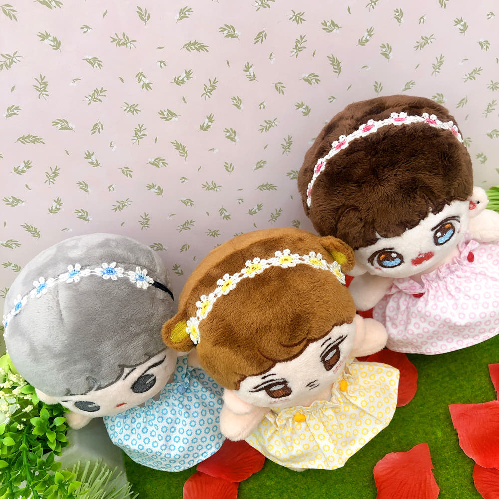 20cmぬい用 花刺繍ヘアバンド｜推しぬい小物