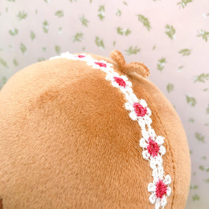 20cmぬい用 花刺繍ヘアバンド｜推しぬい小物